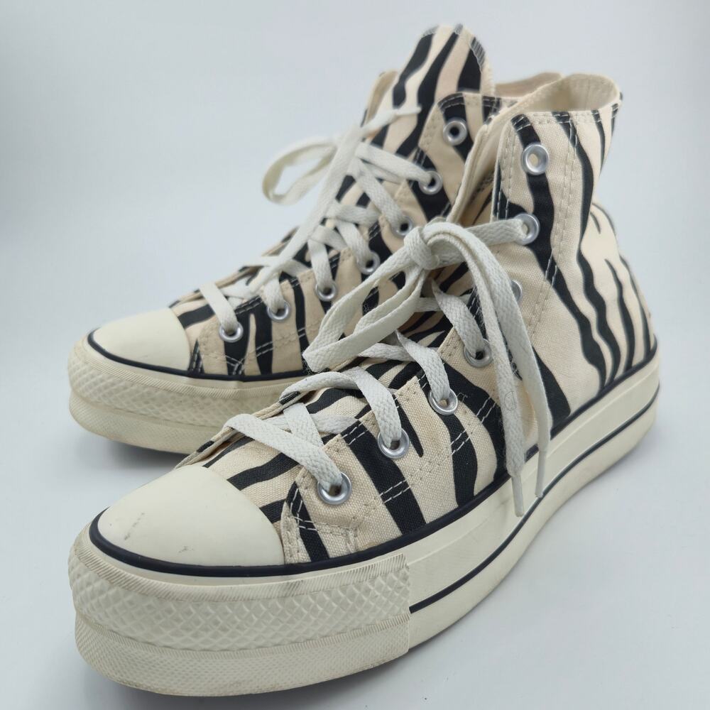 Converse Chuck Taylor All Star Platform Zebra Stripe 569005C Women's Size 9.5